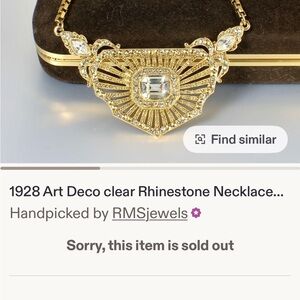 Art Deco Rhinestone Necklace